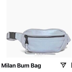 Aimee Kestenberg Milan Blue and silver tone Bum Belt Bag New without tags